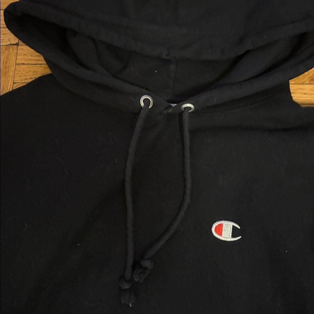 Champion Women’s Championship Classic Black Hoodie, Pockets, Size Small - Picture 4 of 4